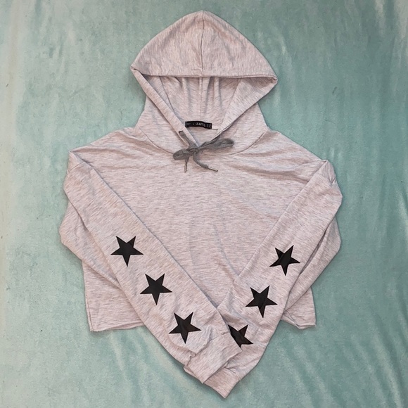 Star design crop sweatshirt - Picture 3 of 3